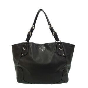 Prada Soft Calf Tote black leather
